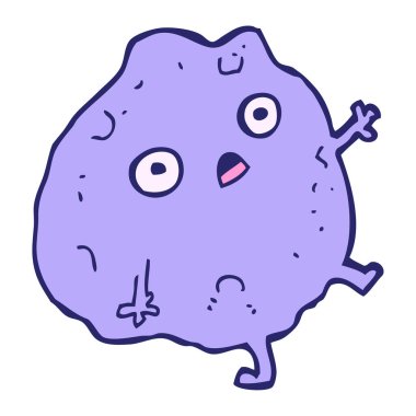 parlak neon renginde kayalar düşüyor