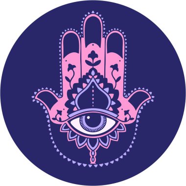 Parlak neon renkli bir hamza ikonik dövme görüntüsü