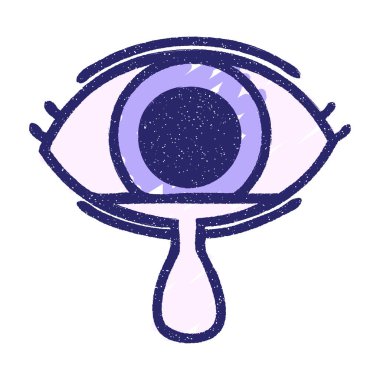 Esrarengiz Göz Tebeşiri Parlak neon rengi çiziyor