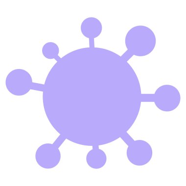 Parlak neon renkli virüs