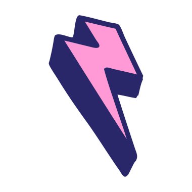 parlak neon renginde geleneksel ışıklandırma sürgüsü şeklinde dövme