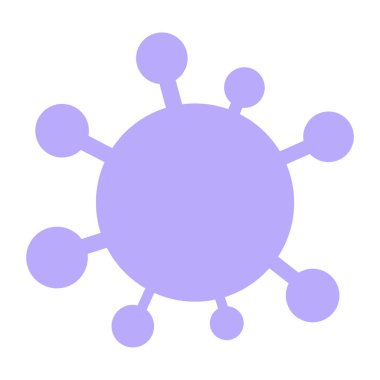 Parlak neon renkli virüs