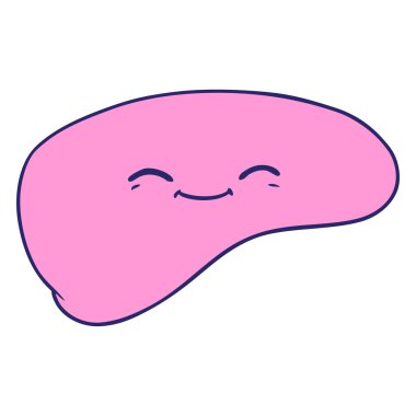 parlak neon renkli karaciğer