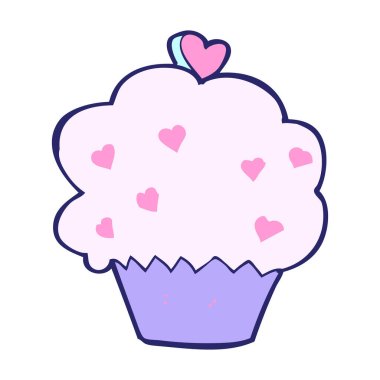 parlak neon renkli çizgi film keki