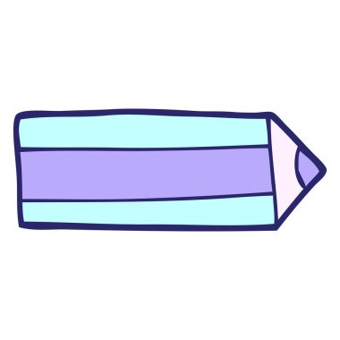 çizgi film karalaması parlak neon renkli kalem