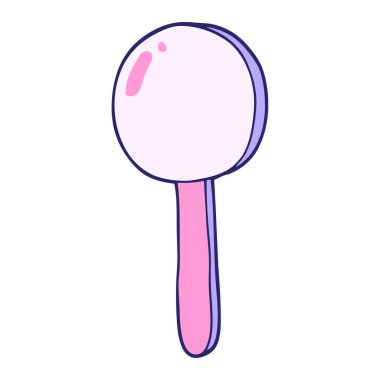 parlak neon renkli çizgi film lolipopu