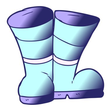 Wellington çizmeleri parlak neon renkli.