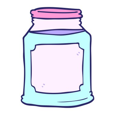 parlak neon rengi kavanozdaki karalama mumu