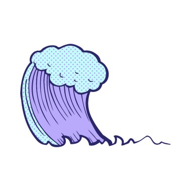 parlak neon renkli çizgi film dalgası