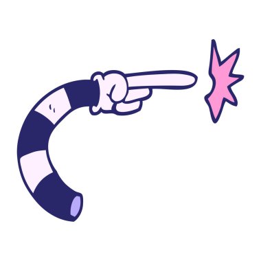 parlak neon renkli karalama kol hareketi