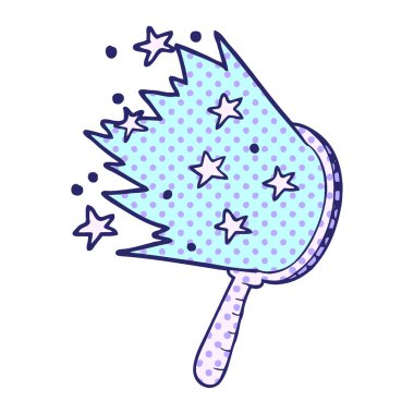 parlak neon renkli çizgi film sihirli aynası