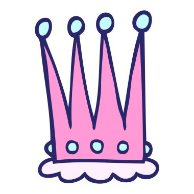 parlak neon renginde karalama tacı