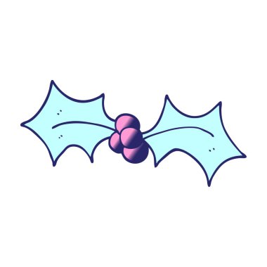 Çizgi film karala Noel 'i Kutlu parlak neon renginde