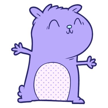 çizgi film faresi parlak neon rengi