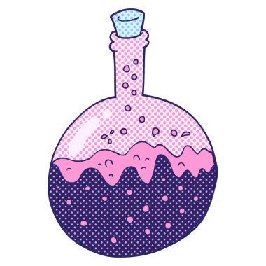 Parlak neon renkli serbest çizim karikatür kimyasalları