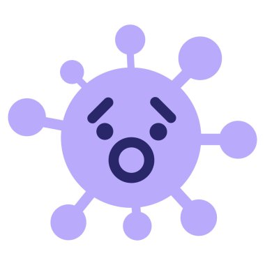 Parlak neon renkli basit bir sürpriz virüs.