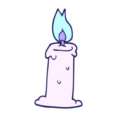 parlak neon renkli karton mum