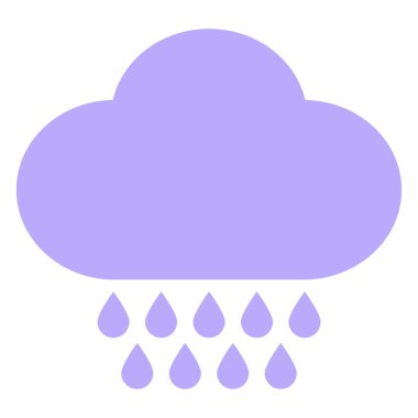 Parlak neon renkli yağmur bulutu