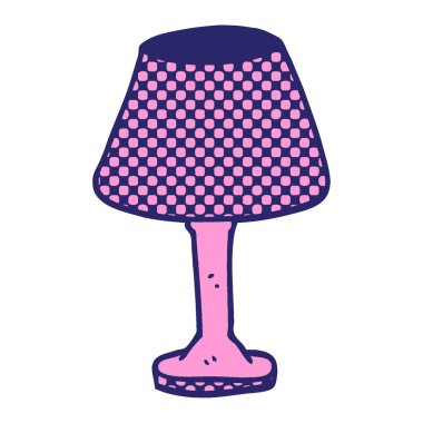 parlak neon renkli karalama dekoratif lamba