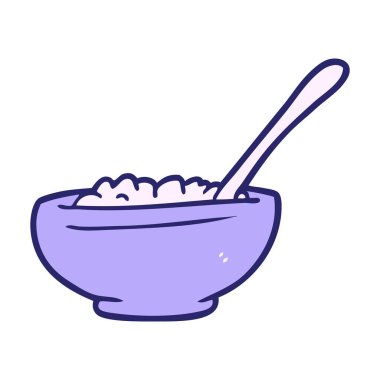 Parlak neon renkli pirinç kasesi.