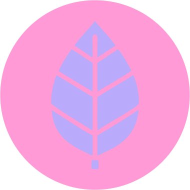 Parlak neon renkli yaprağın ikonik dövme görüntüsü