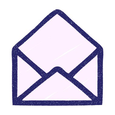 Boş Zarf Tebeşiri Parlak neon rengi çiziyor