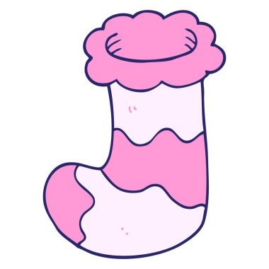 karikatür karalamalar parlak neon renkli çoraplar