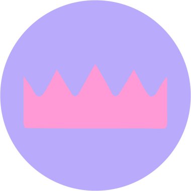 Parlak neon renkli bir taç ikonik dövme görüntüsü