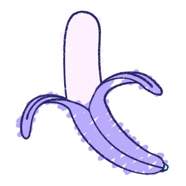 Muz tebeşiri Parlak neon rengi çiziyor