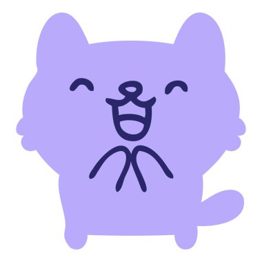 Parlak neon renkli yaramaz cadılar bayramı kedisi