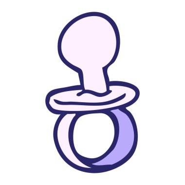 karikatür bebek emziği parlak neon rengi