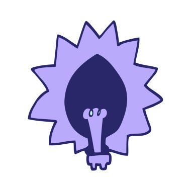 parlak neon renkli karalama ampulü