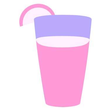 Parlak neon renkli tropikal içecek