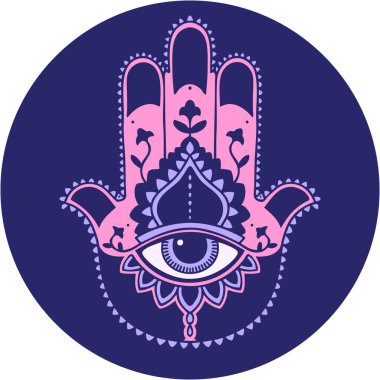 Parlak neon renkli bir hamza ikonik dövme görüntüsü