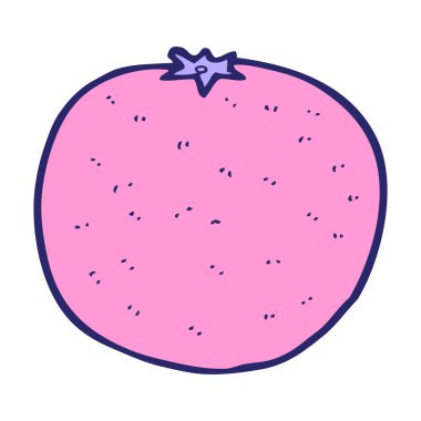 parlak neon renkli turuncu çizgi film