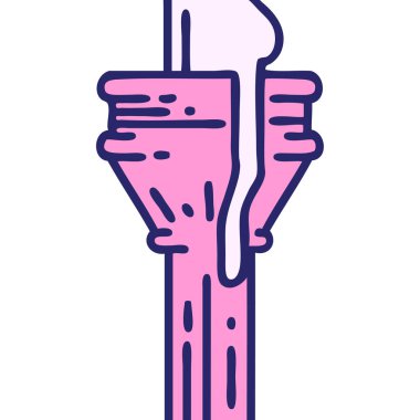 Bir şamdanın ikonik dövme görüntüsü