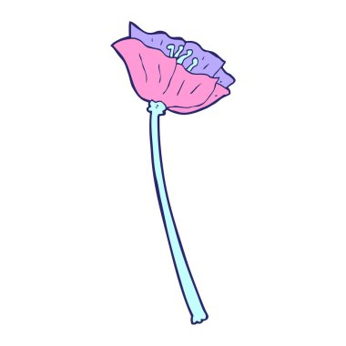 parlak neon renginde karton çiçek