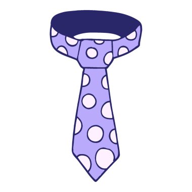 çizgi film karalama desenli parlak neon renkli kravat