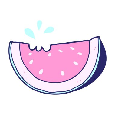 parlak neon renkli karpuz