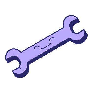 parlak neon renkli çizgi film anahtarı