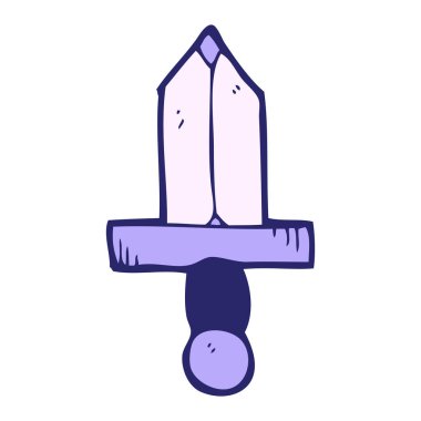 parlak neon renkli çizgi film hançeri