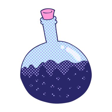 Parlak neon renkli serbest çizim karikatür kimyasalları