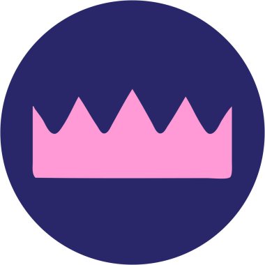 Parlak neon renkli bir taç ikonik dövme görüntüsü