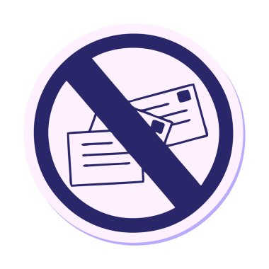 Sevimli bir çizgi filmin çıkartması. Parlak neon renkli bir işaret yok.