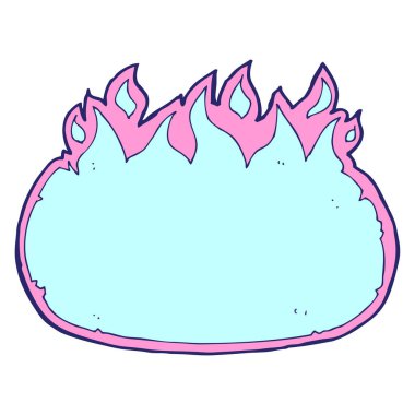 parlak neon renkli çizgi ateş kenarı