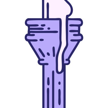 Bir şamdanın ikonik dövme görüntüsü