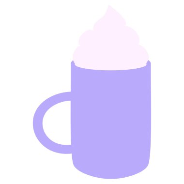 Parlak neon renkli mocha.