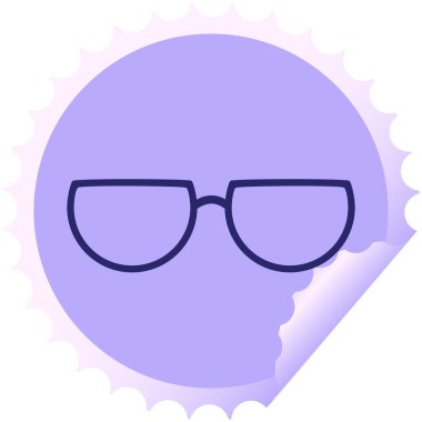 parlak neon rengi ile grafik vektör illüstrasyon yuvarlak etiket damgası