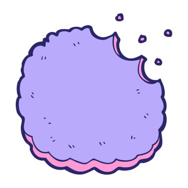 parlak neon renkli çizgi film bisküvisi