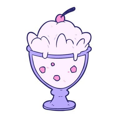 çizgi film lezzetli tatlı parlak neon rengi